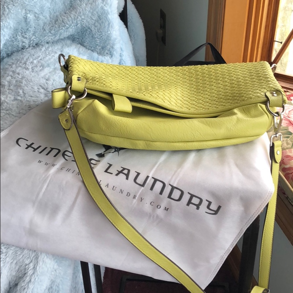 Fold over bag by Chinese laundry